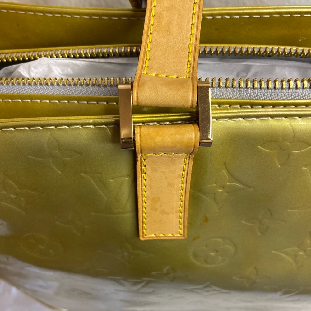 SOLD LV VGUC Vintage Columbus Tote in Green Vernis Leather - Picture 8 of 16